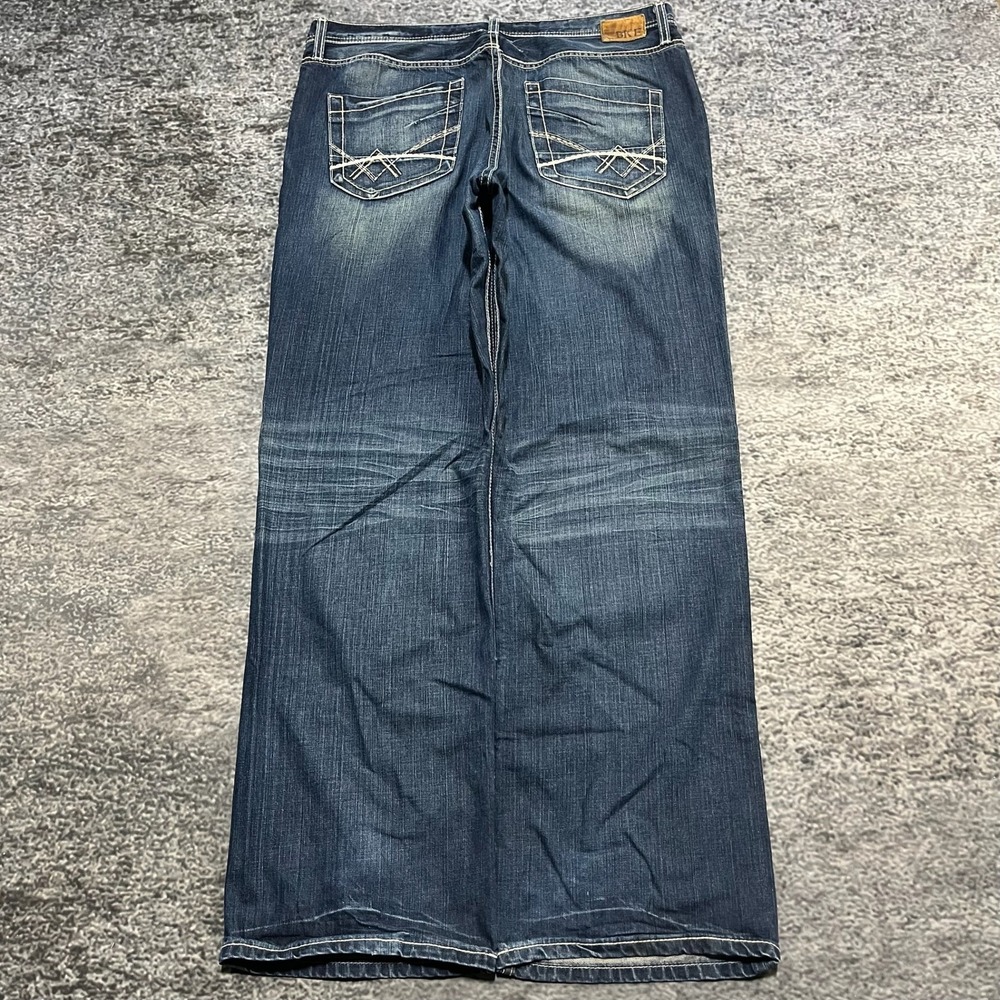 BKE Seth Jeans Mens 38x35 Blue Relaxed Baggy Grunge Y2K Wide Leg